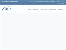 Tablet Screenshot of bepeye.com